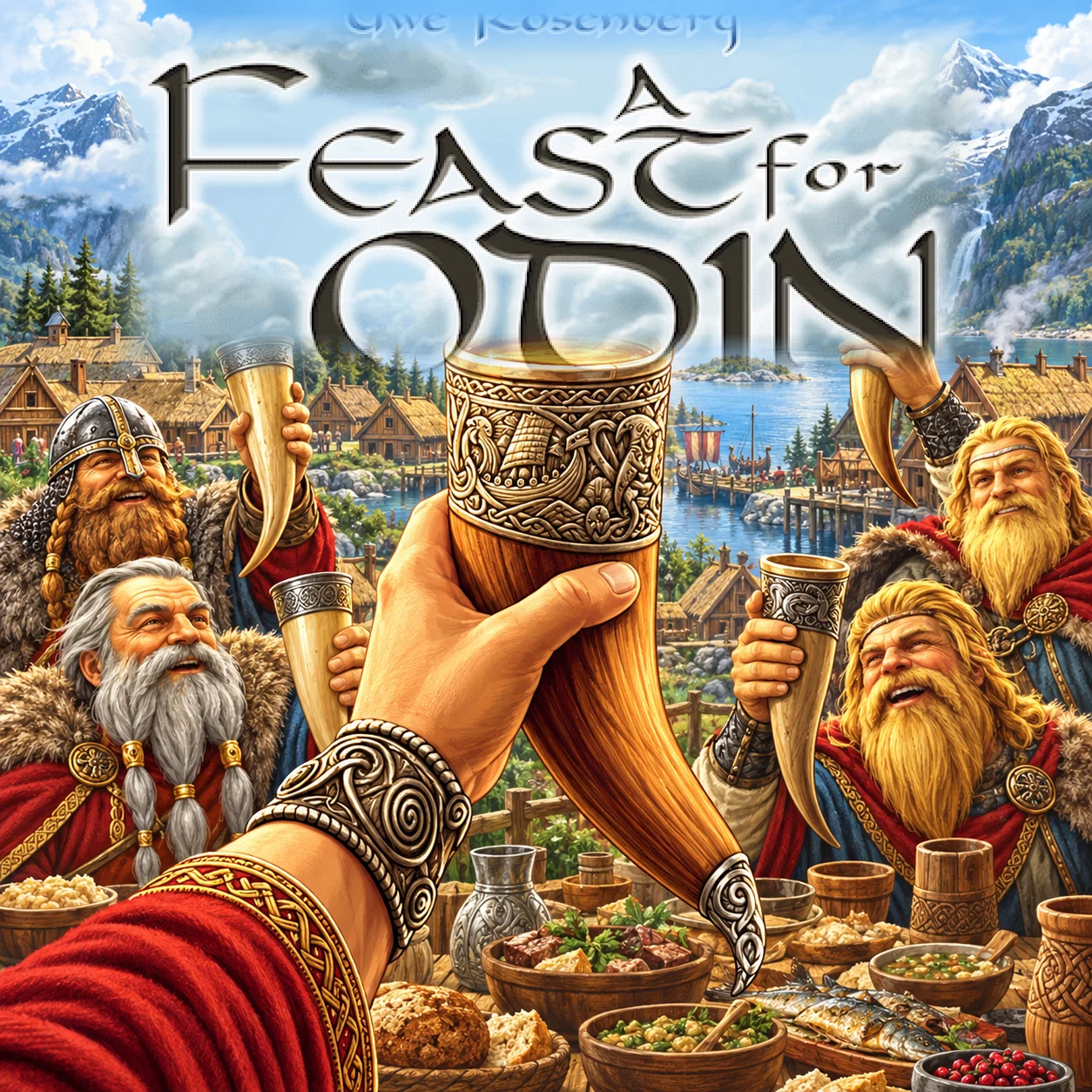 A Feast for Odin 영문 원제 포함 게임 콘셉트 표지