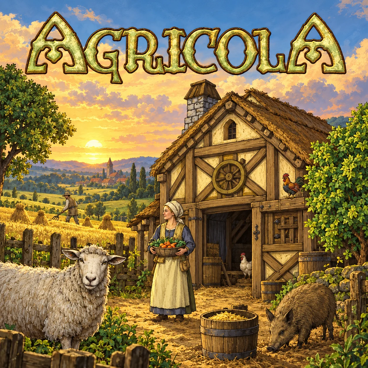 Agricola 영문 원제 포함 게임 콘셉트 표지