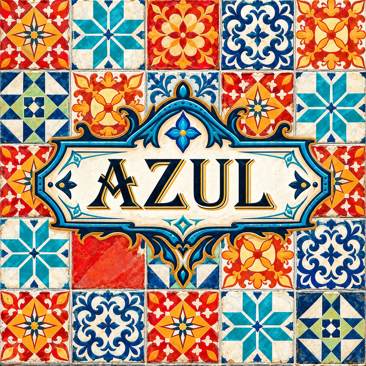 Azul 영문 원제 포함 게임 콘셉트 표지