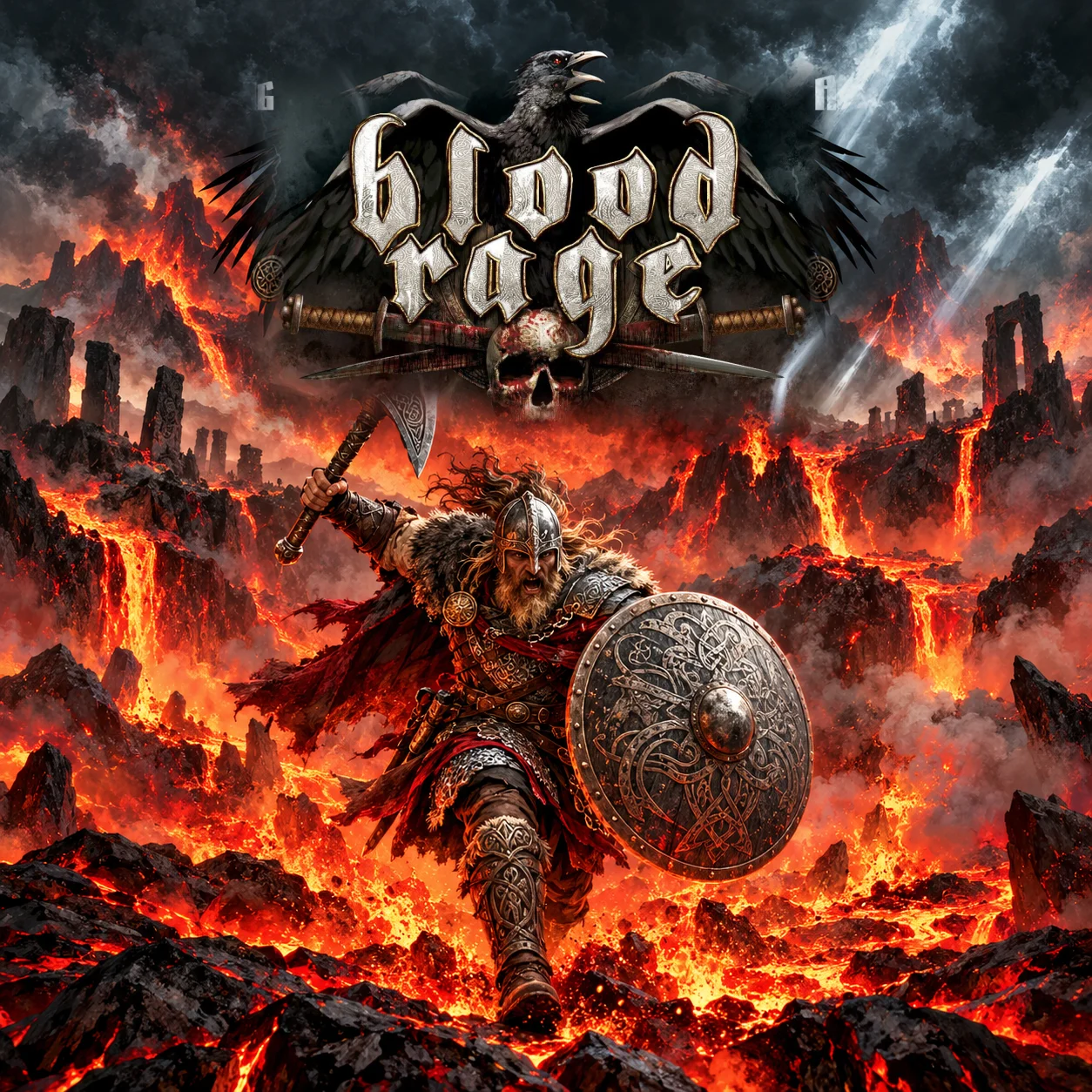 Blood Rage 영문 원제 포함 게임 콘셉트 표지