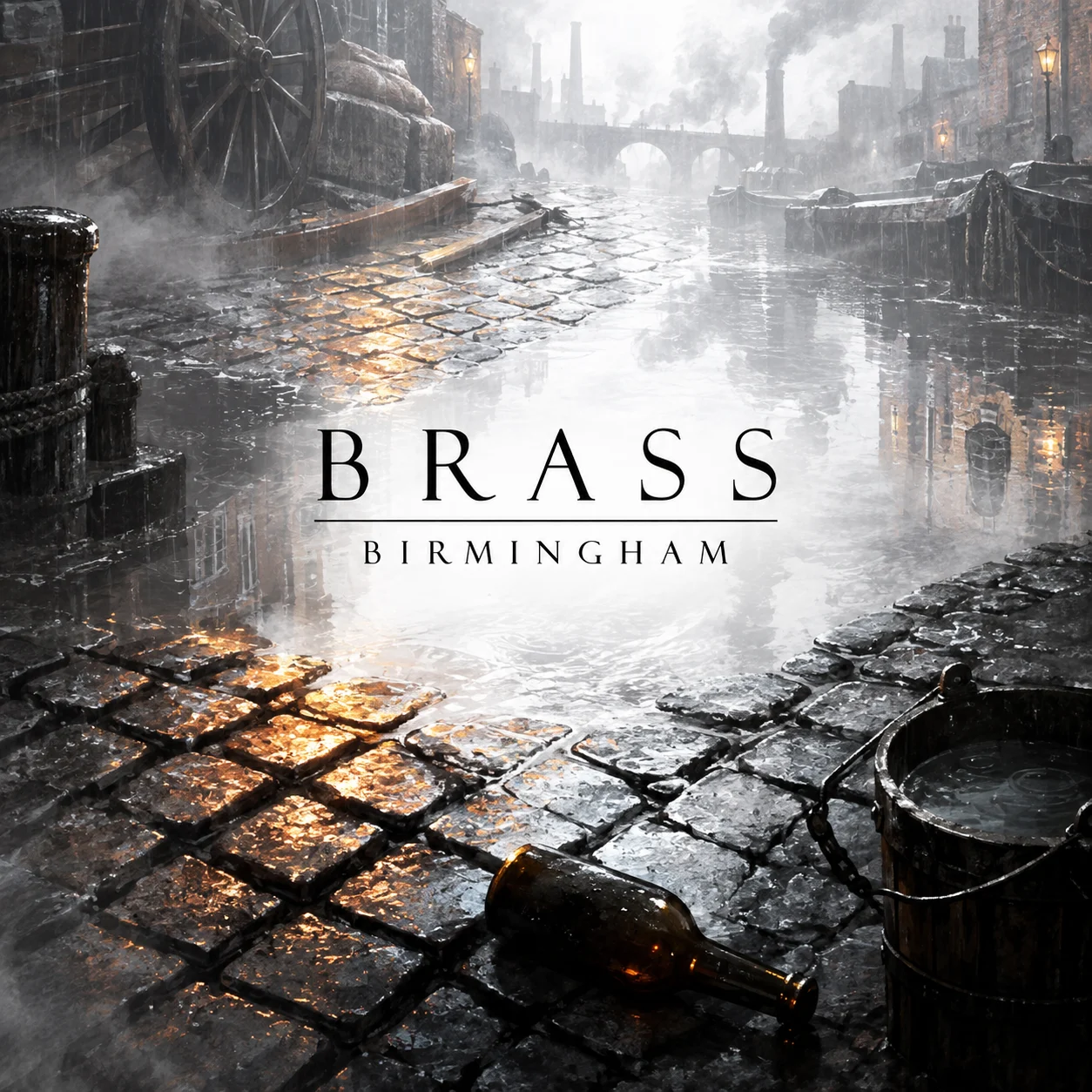 Brass: Birmingham 영문 원제 포함 게임 콘셉트 표지