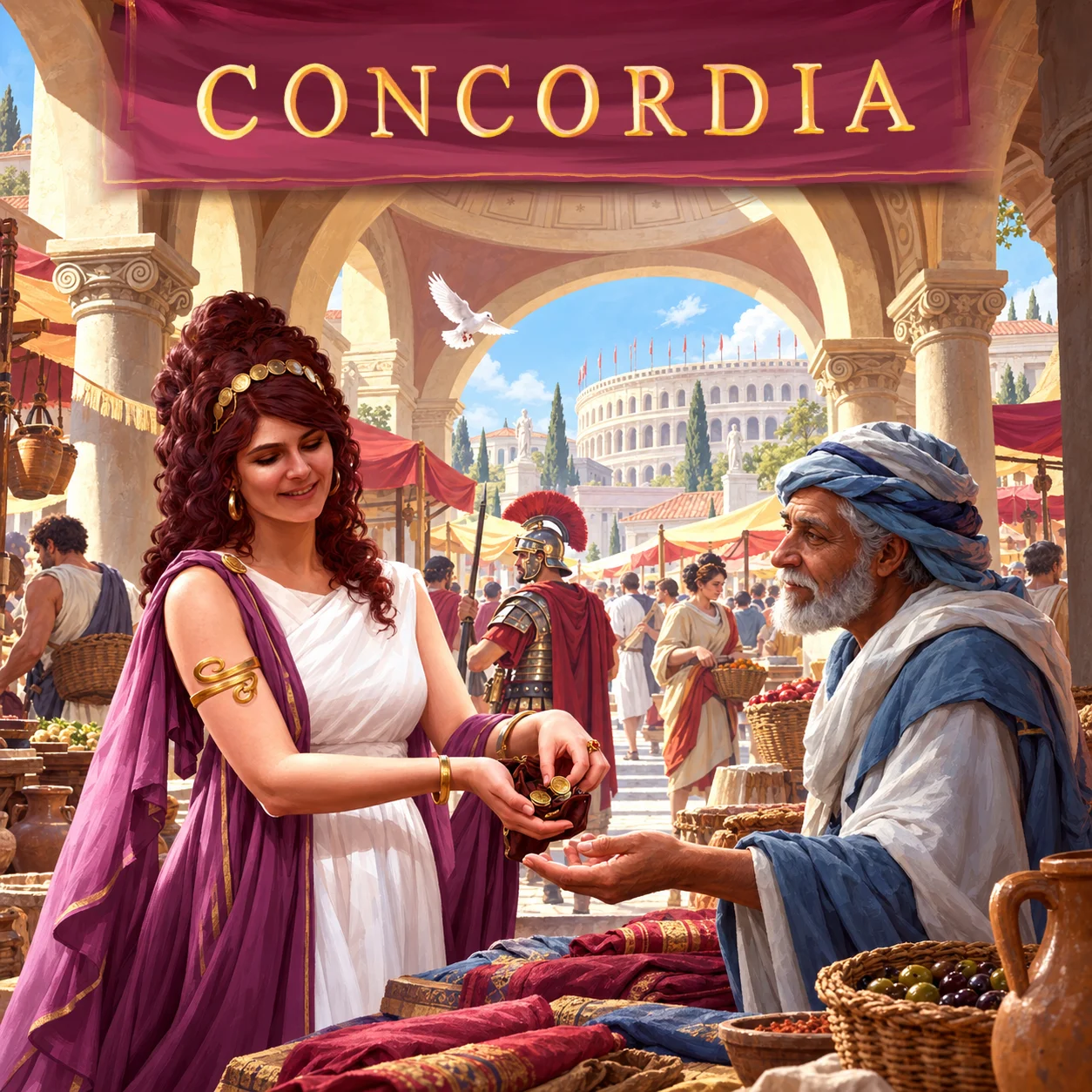 Concordia 영문 원제 포함 게임 콘셉트 표지