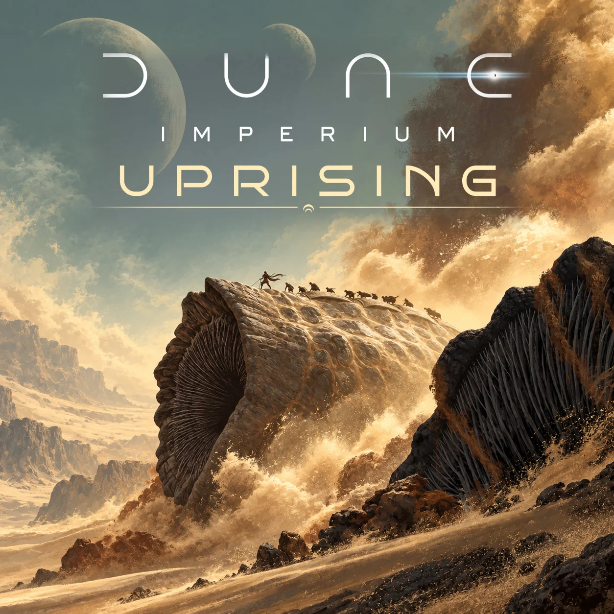 Dune: Imperium – Uprising 영문 원제 포함 게임 콘셉트 표지