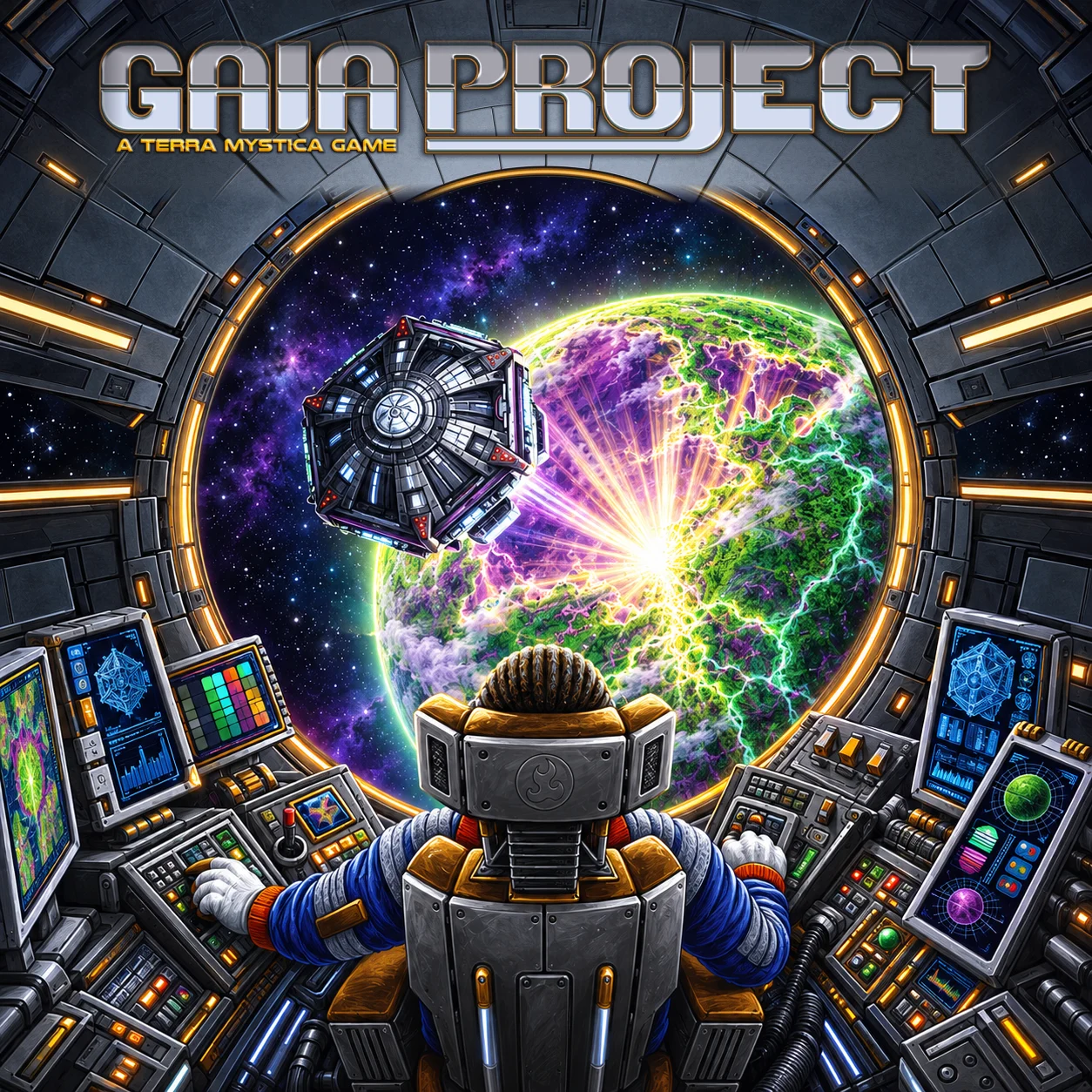Gaia Project 영문 원제 포함 게임 콘셉트 표지
