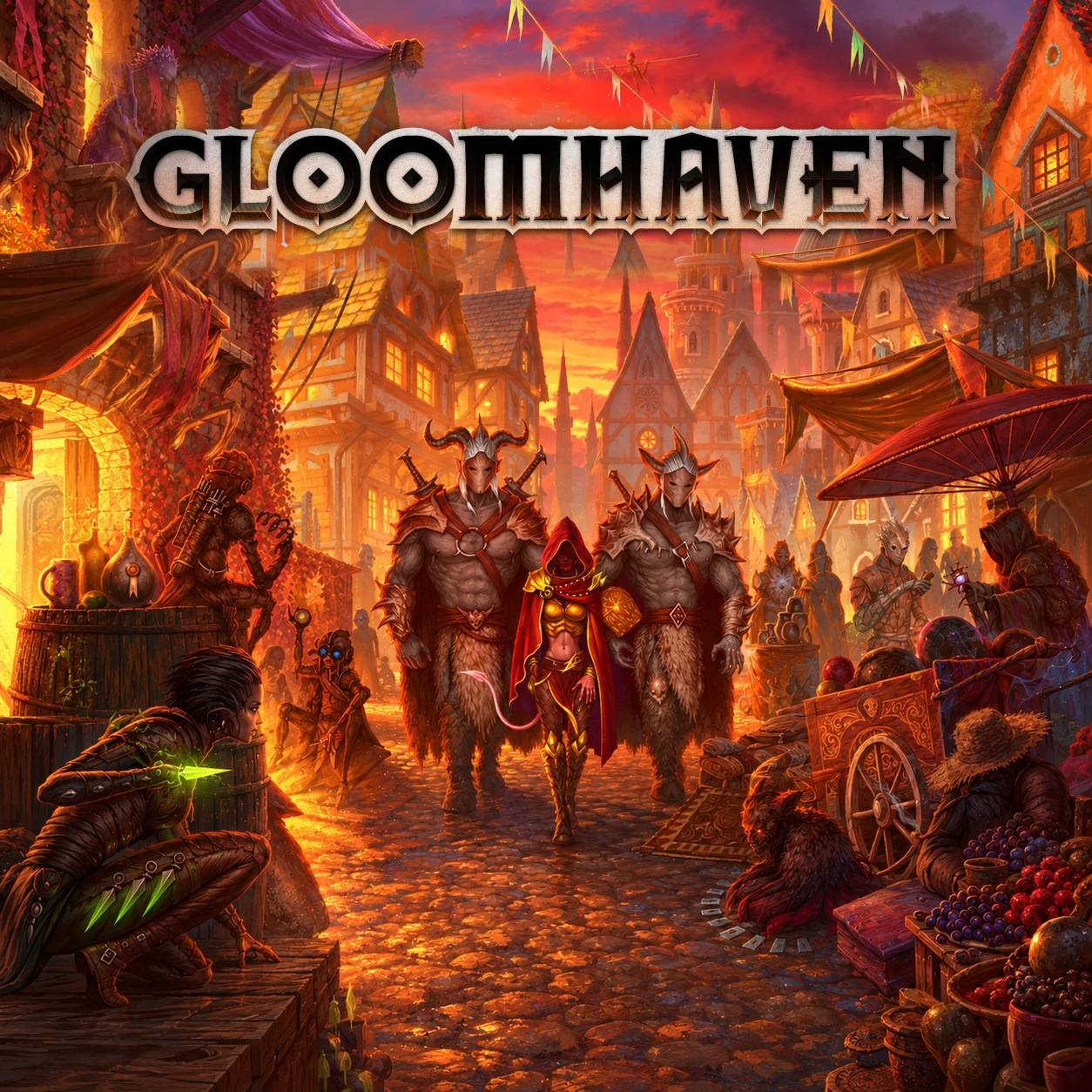 Gloomhaven 영문 원제 포함 게임 콘셉트 표지