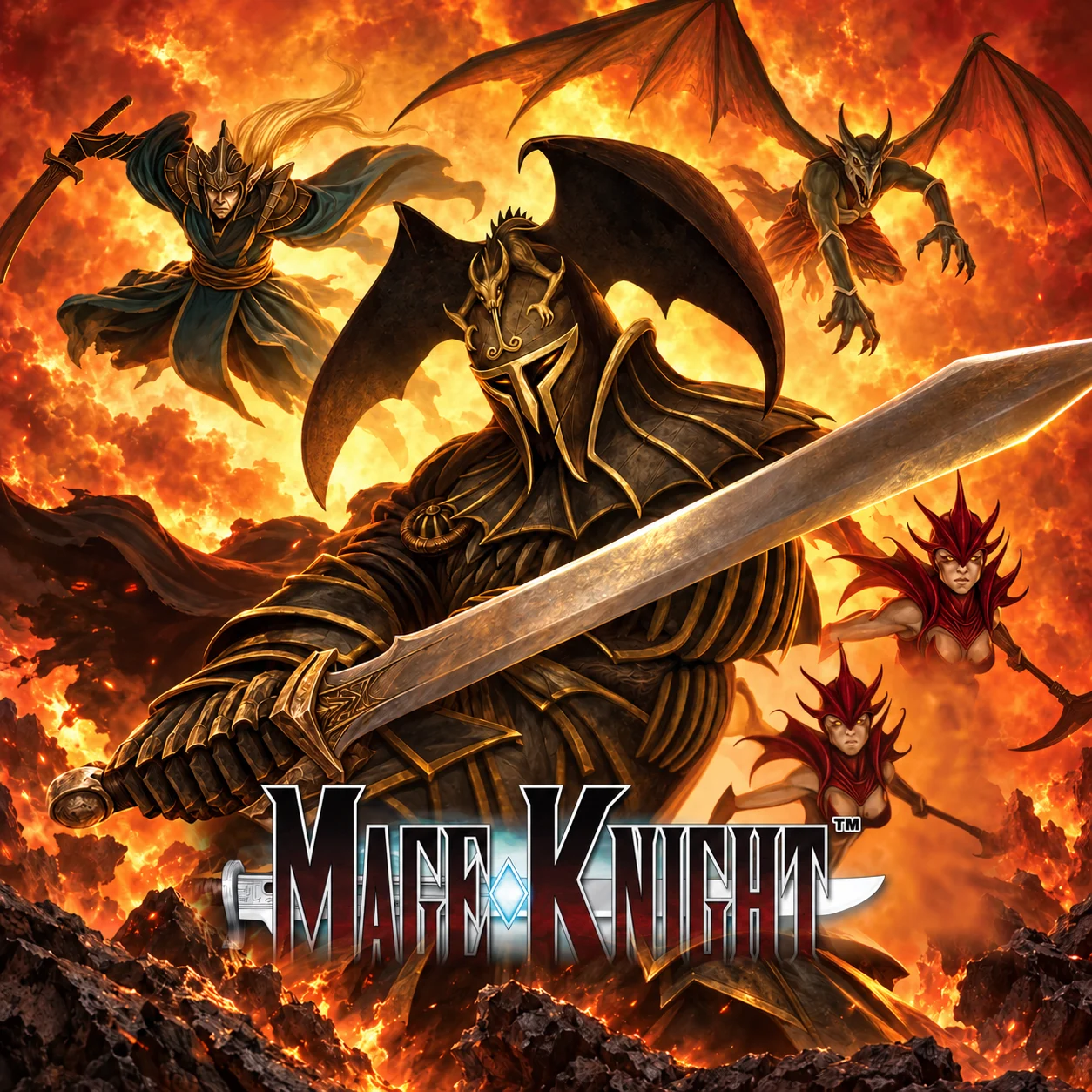 Mage Knight Board Game 영문 원제 포함 게임 콘셉트 표지