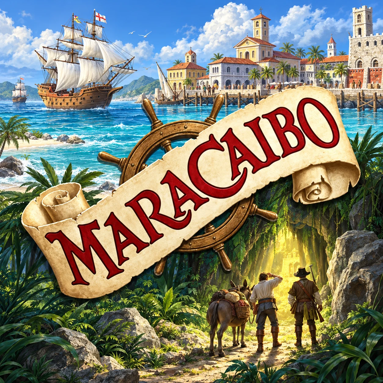 Maracaibo 영문 원제 포함 게임 콘셉트 표지