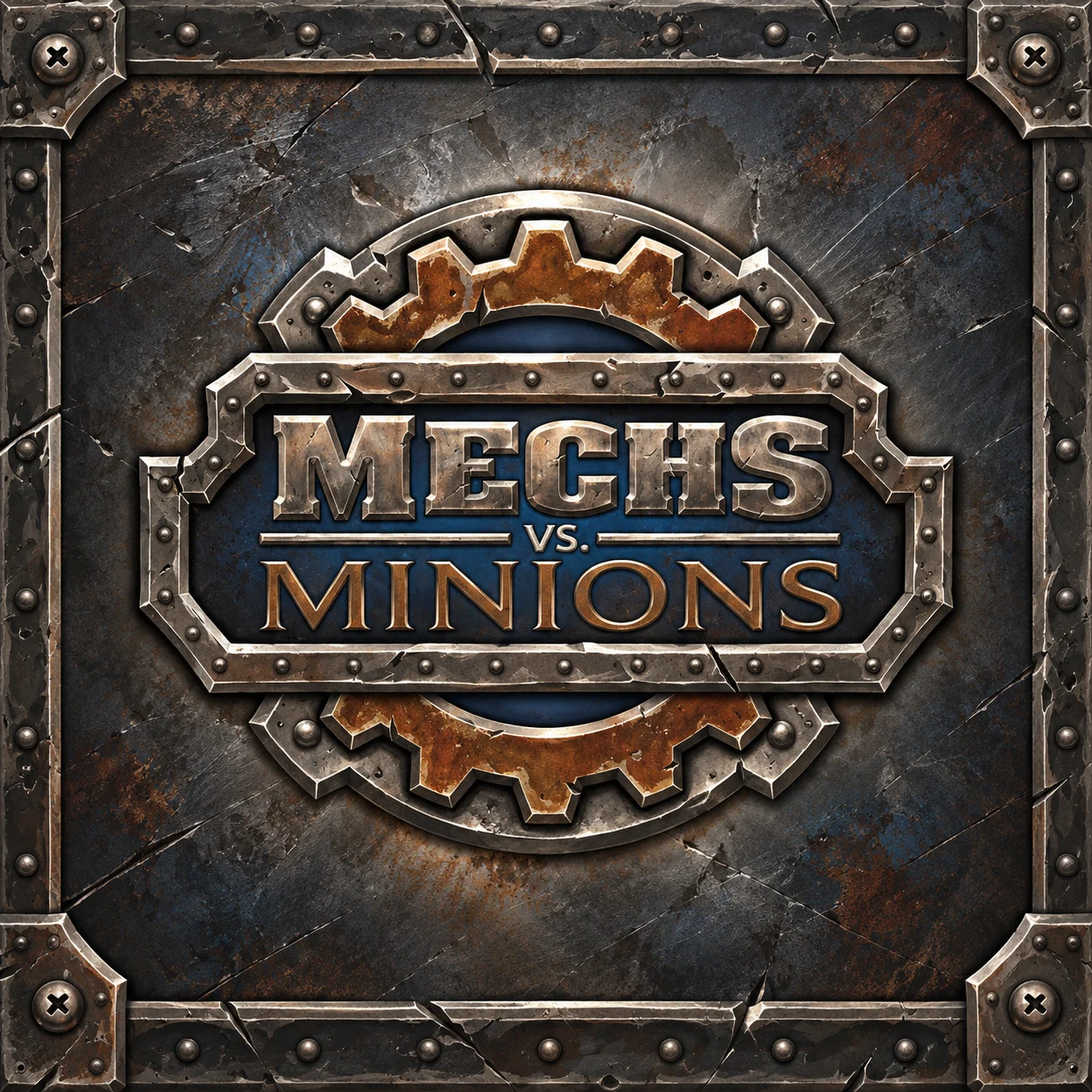 Mechs vs. Minions 영문 원제 포함 게임 콘셉트 표지