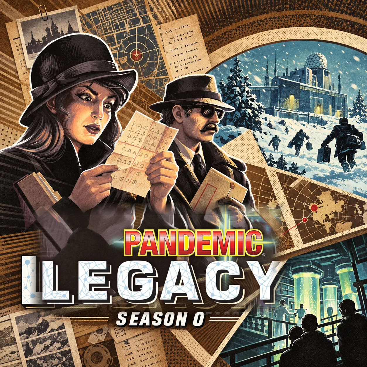 Pandemic Legacy: Season 0 영문 원제 포함 게임 콘셉트 표지