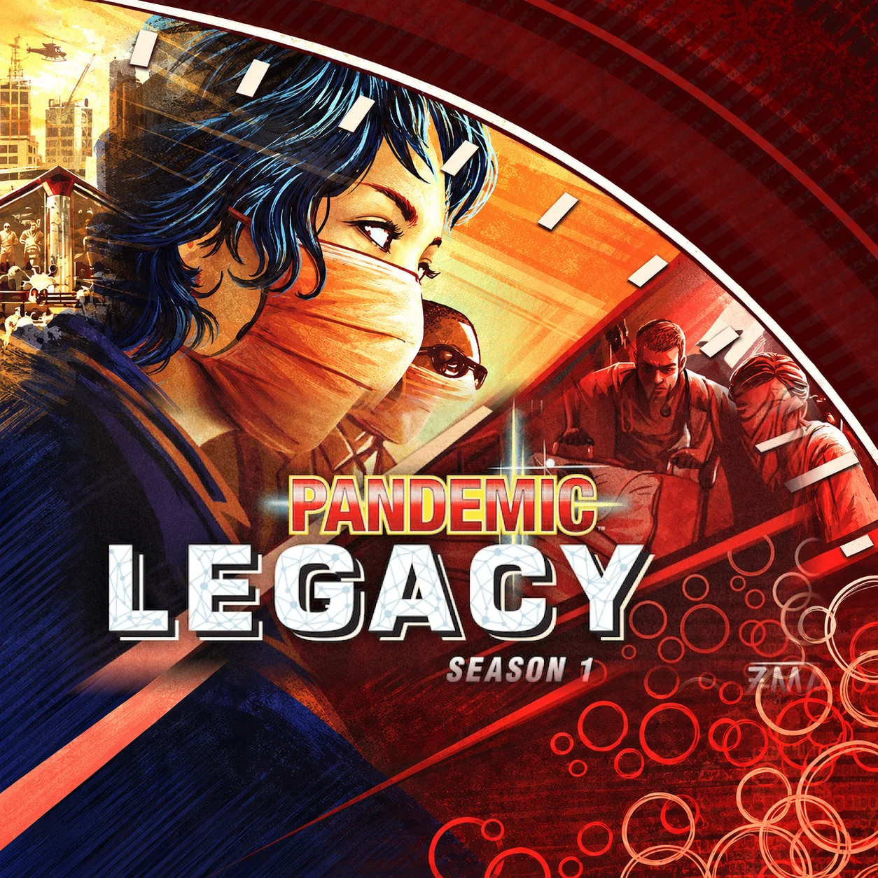 Pandemic Legacy: Season 1 영문 원제 포함 게임 콘셉트 표지