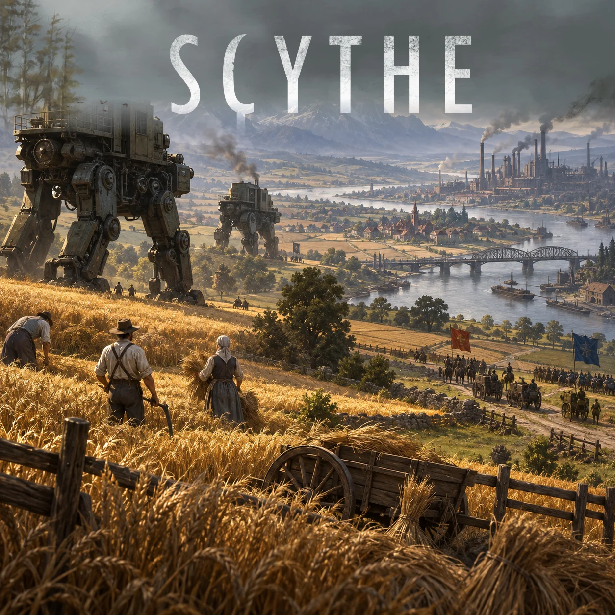 Scythe 영문 원제 포함 게임 콘셉트 표지