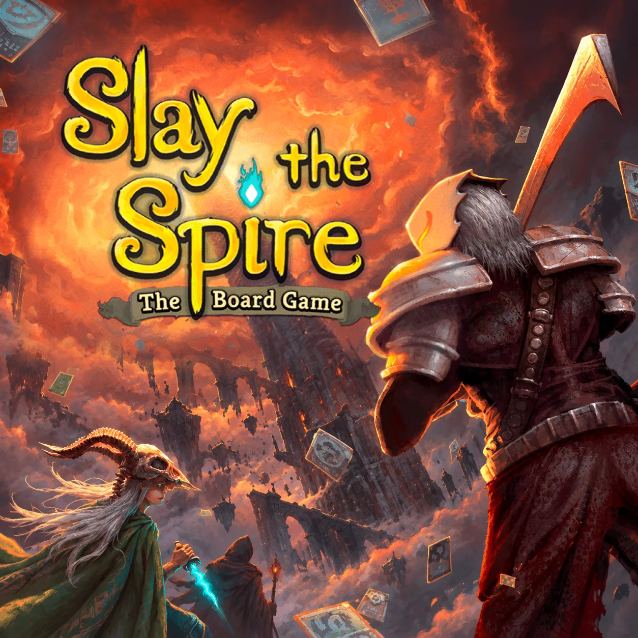 Slay the Spire: The Board Game 영문 원제 포함 게임 콘셉트 표지