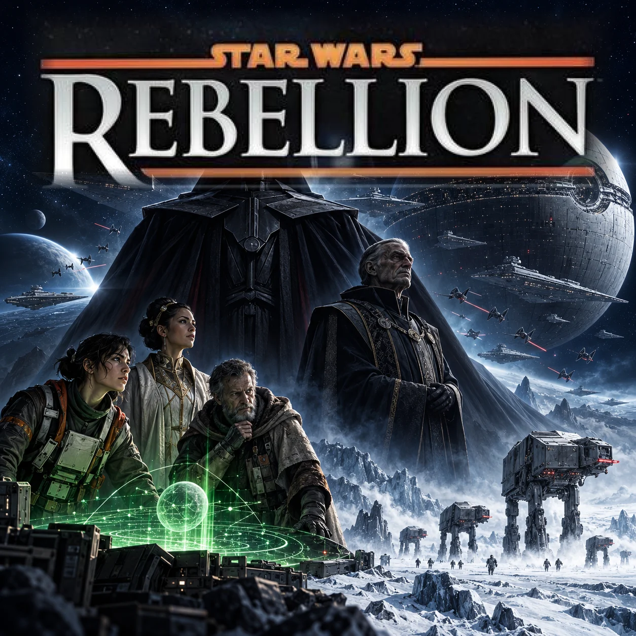 Star Wars: Rebellion 영문 원제 포함 게임 콘셉트 표지