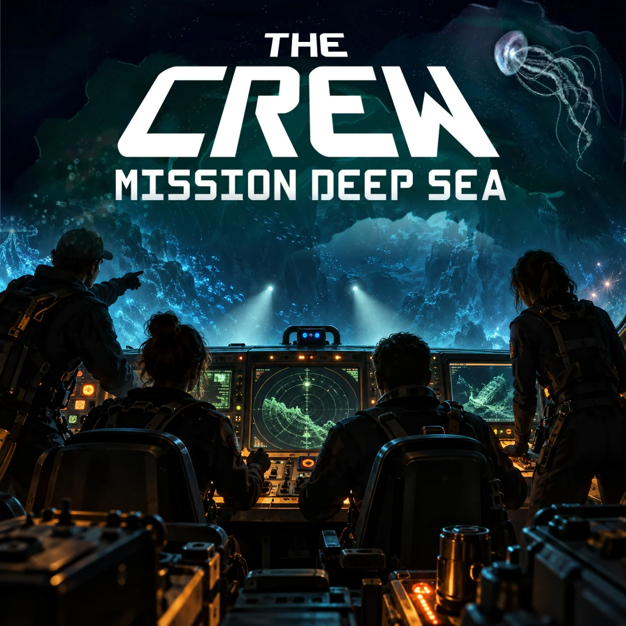 The Crew: Mission Deep Sea 영문 원제 포함 게임 콘셉트 표지