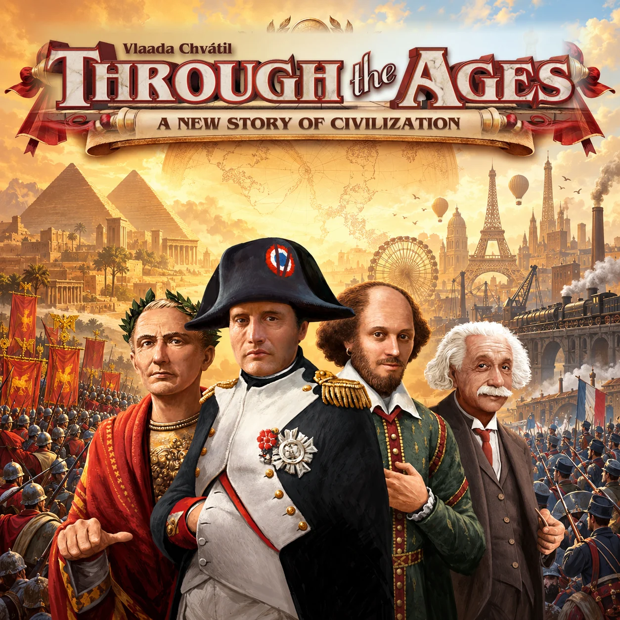 Through the Ages: A New Story of Civilization 영문 원제 포함 게임 콘셉트 표지