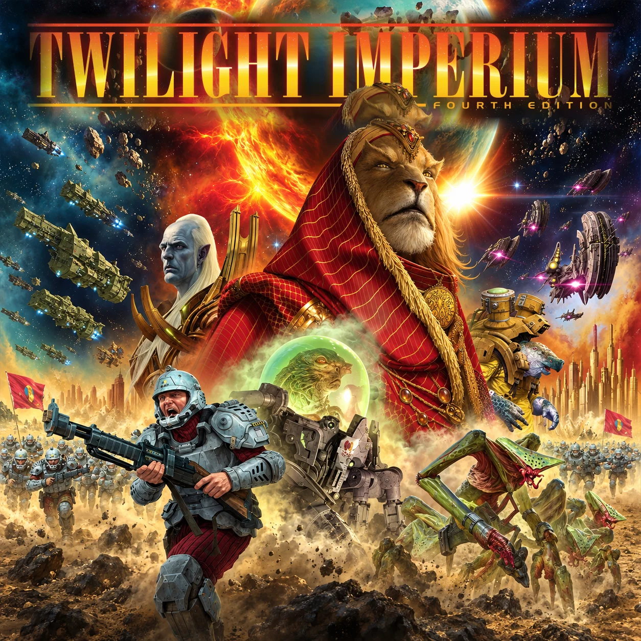 Twilight Imperium: Fourth Edition 영문 원제 포함 게임 콘셉트 표지