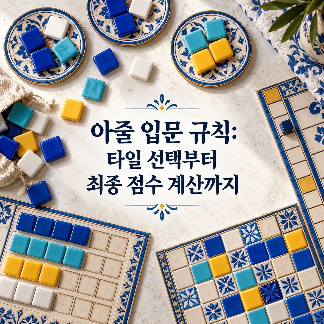 아줄 입문 규칙: 타일 선택부터 최종 점수 계산까지