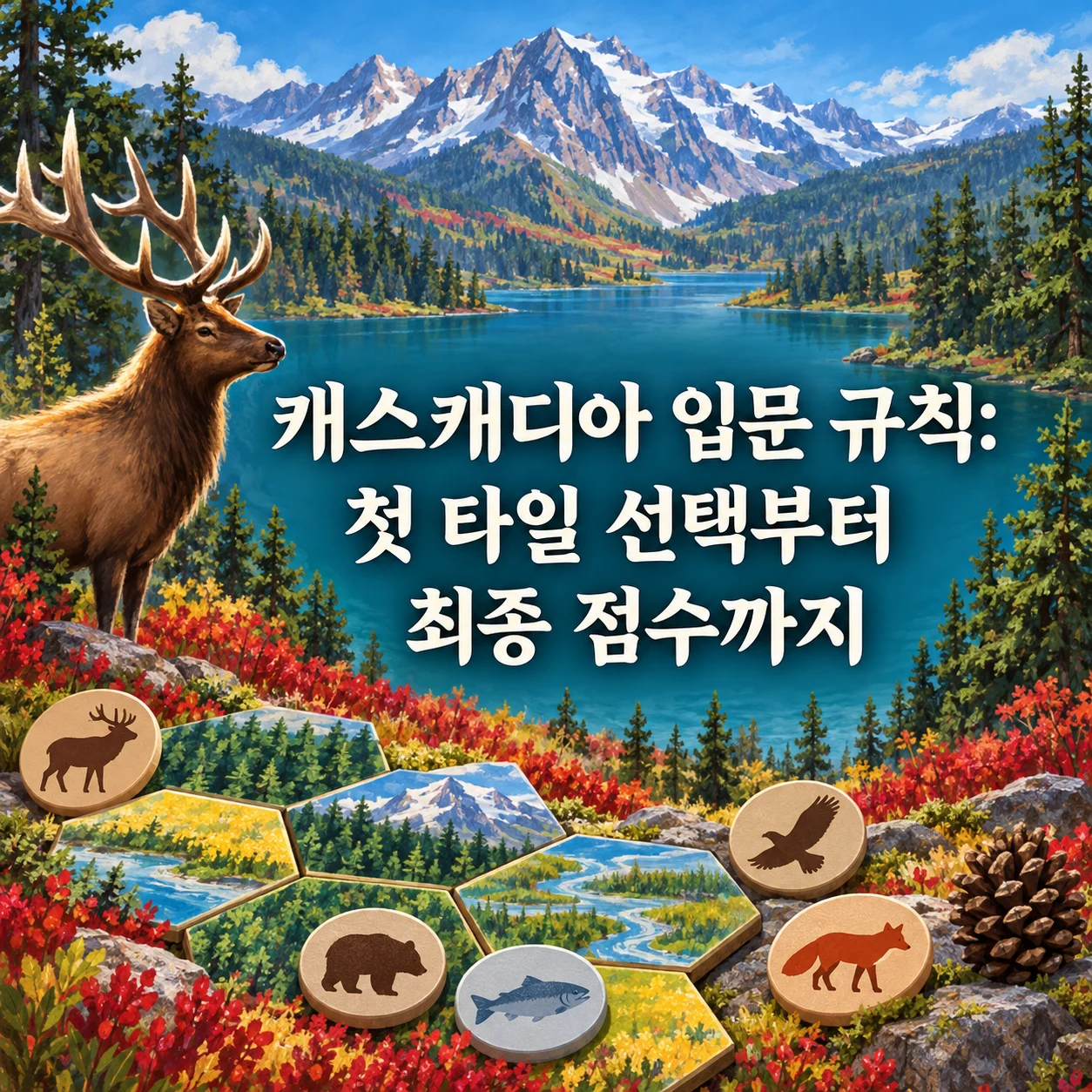 캐스캐디아 입문 규칙: 첫 타일 선택부터 최종 점수까지