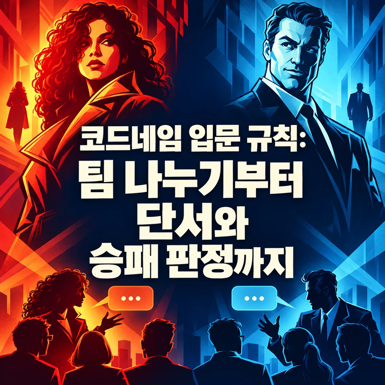 코드네임 입문 규칙: 팀 나누기부터 단서와 승패 판정까지