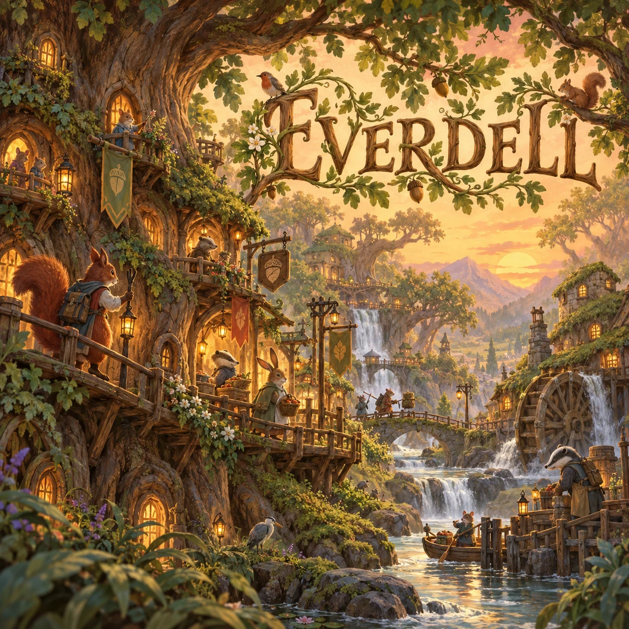 Everdell 영문 원제 포함 게임 콘셉트 표지