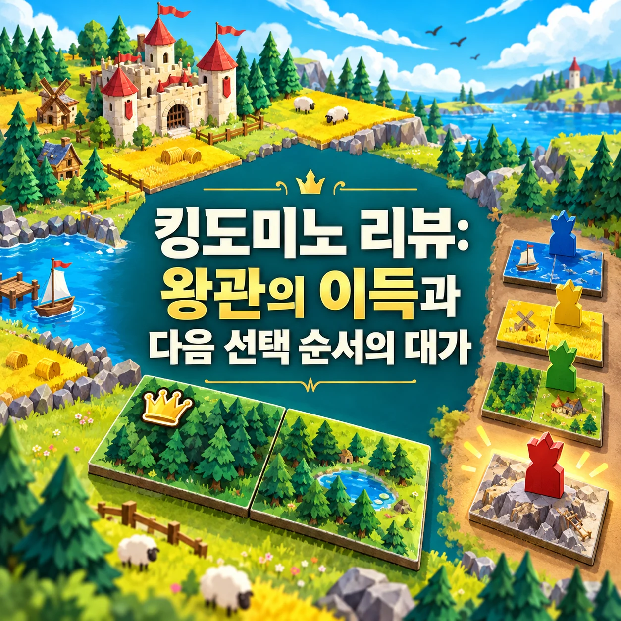 킹도미노 리뷰: 왕관의 이득과 다음 선택 순서의 대가