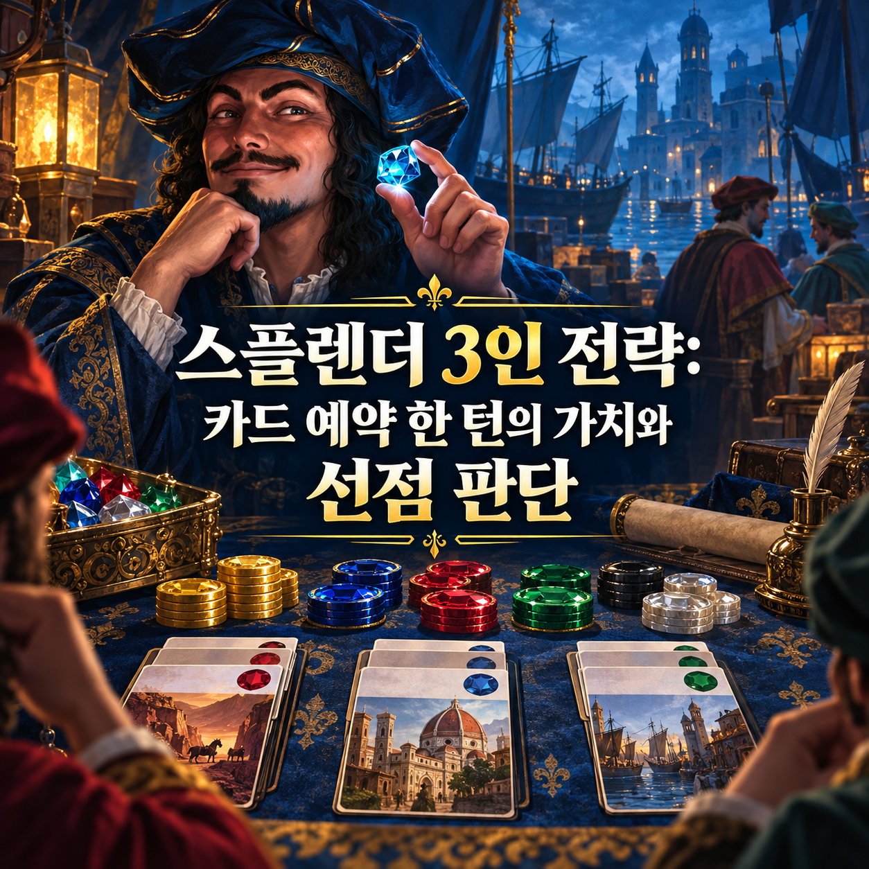 스플렌더 3인 전략: 카드 예약 한 턴의 가치와 선점 판단