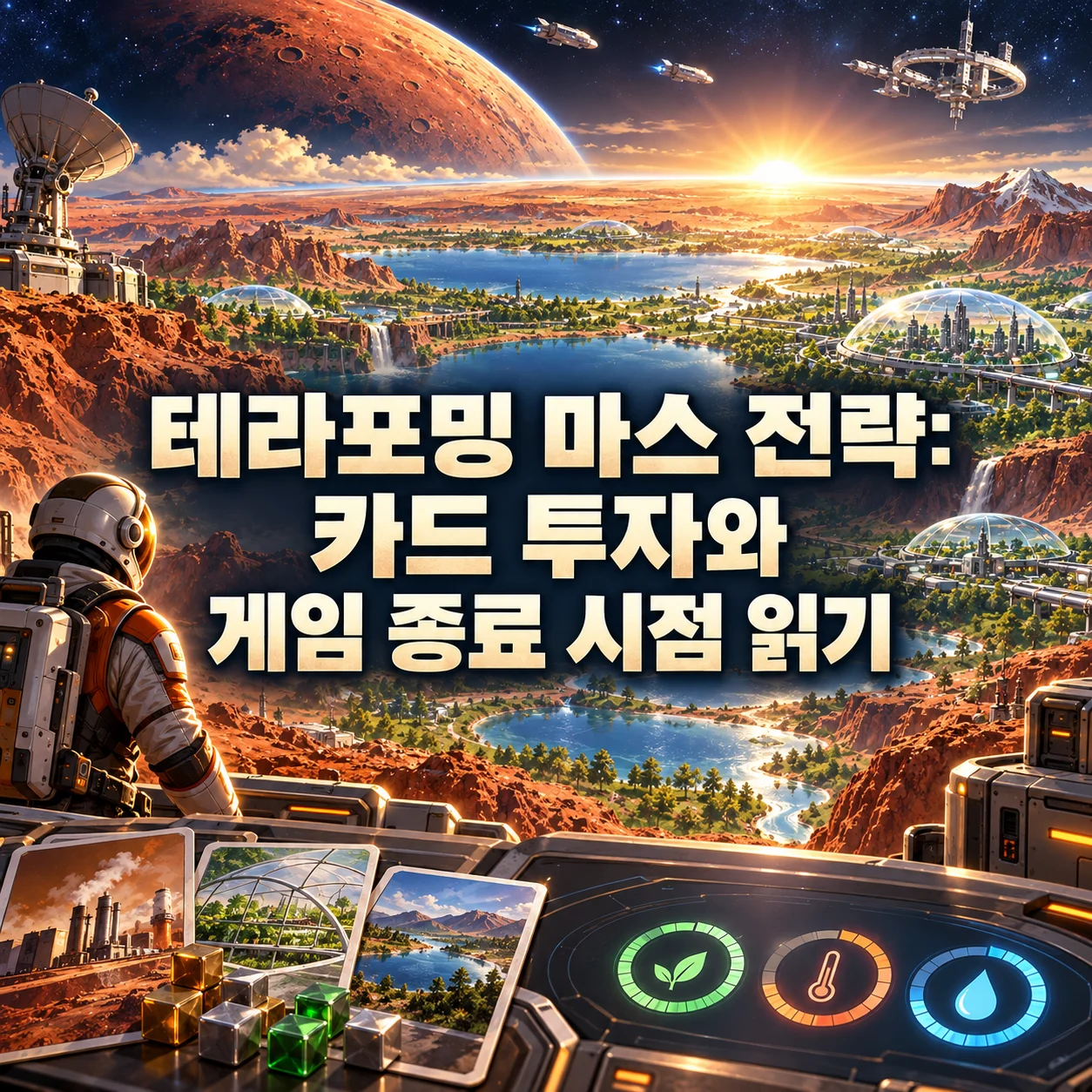 테라포밍 마스 전략: 카드 투자와 게임 종료 시점 읽기