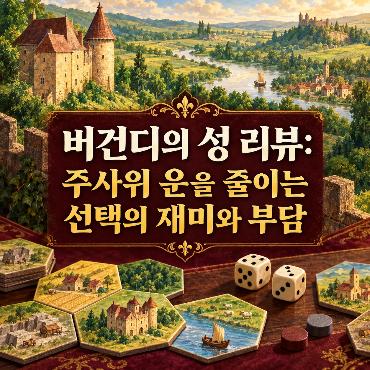 버건디의 성 리뷰: 주사위 운을 줄이는 선택의 재미와 부담